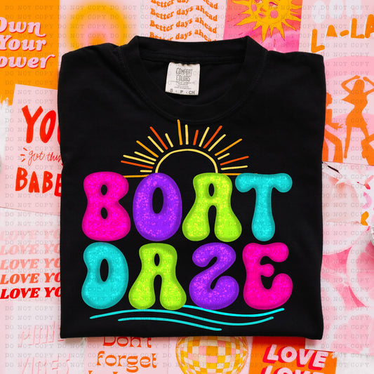 BOAT DAZE-PNG File- Digital Download