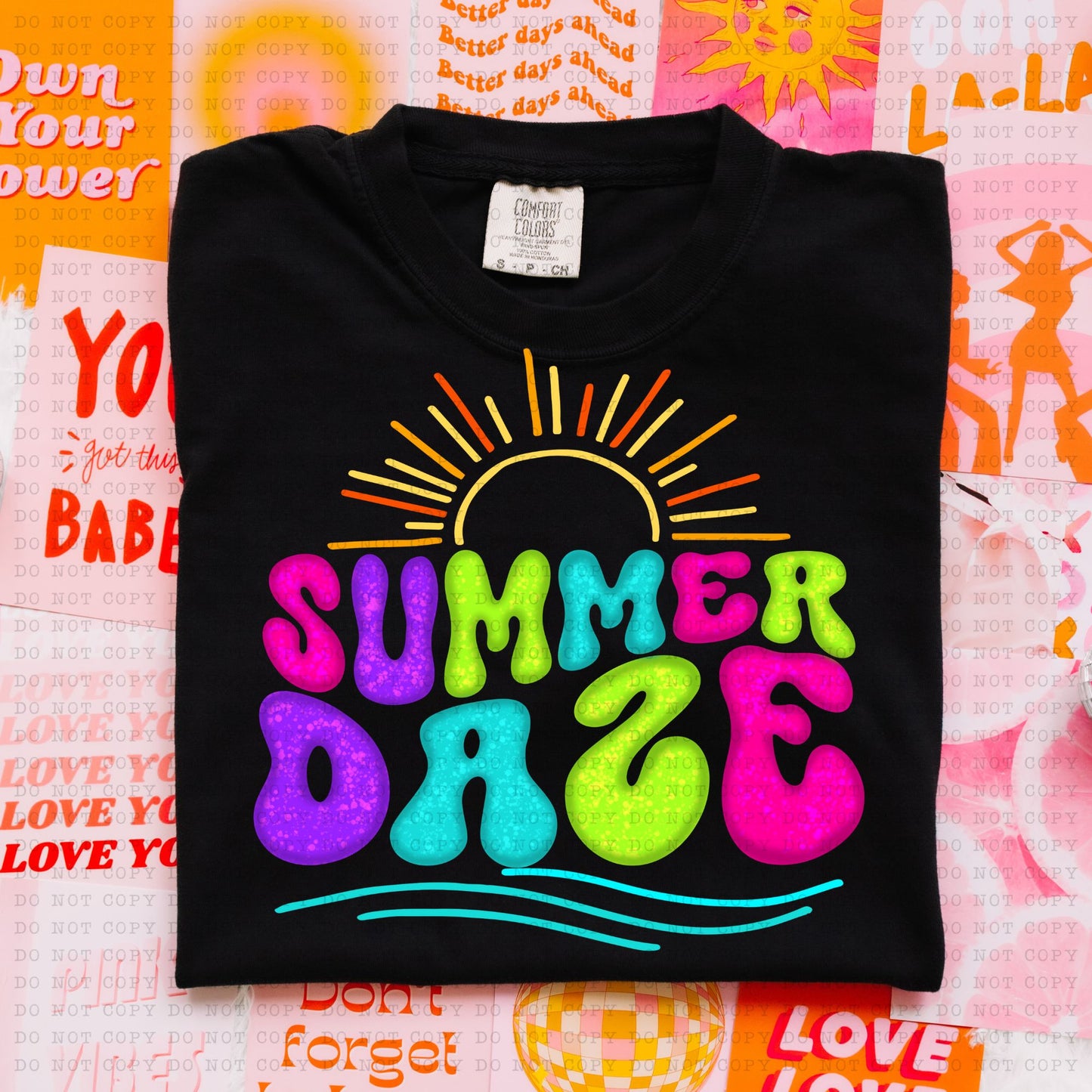 SUMMER DAZE-PNG File- Digital Download