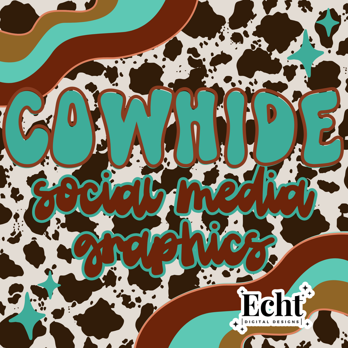 COWHIDE SOCIAL MEDIA GRAPHICS SET