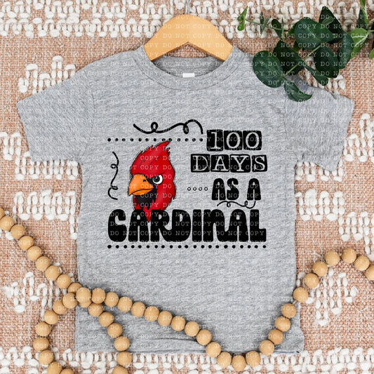 100 DAYS AS A CARDINAL- PNG File- Digital Download