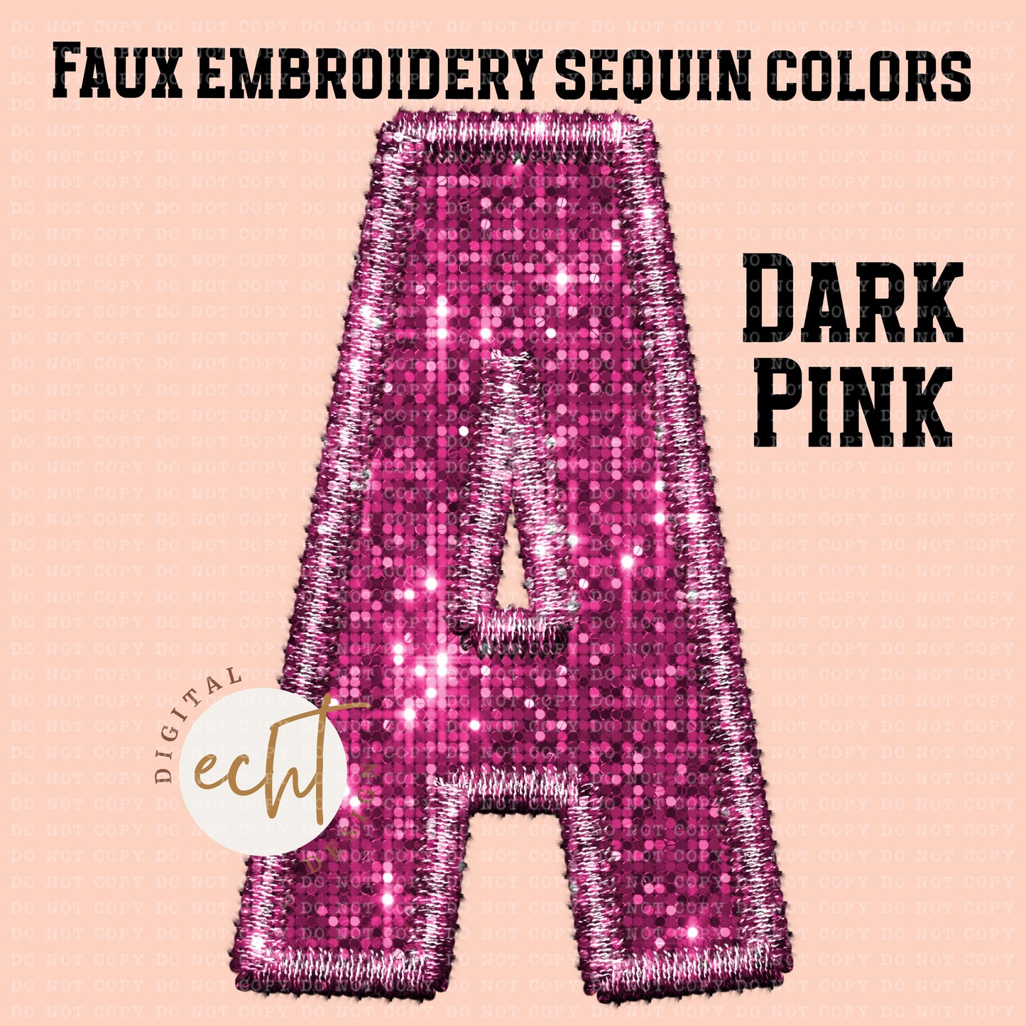 Custom Faux Sequin/Faux Embroidery Team Design- Digital Download