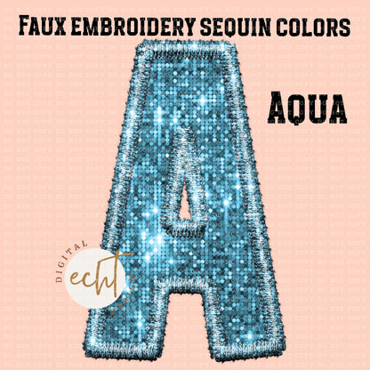 Custom Faux Sequin/Faux Embroidery Team Design- Digital Download