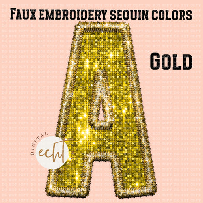 Custom Faux Sequin/Faux Embroidery Team Design- Digital Download