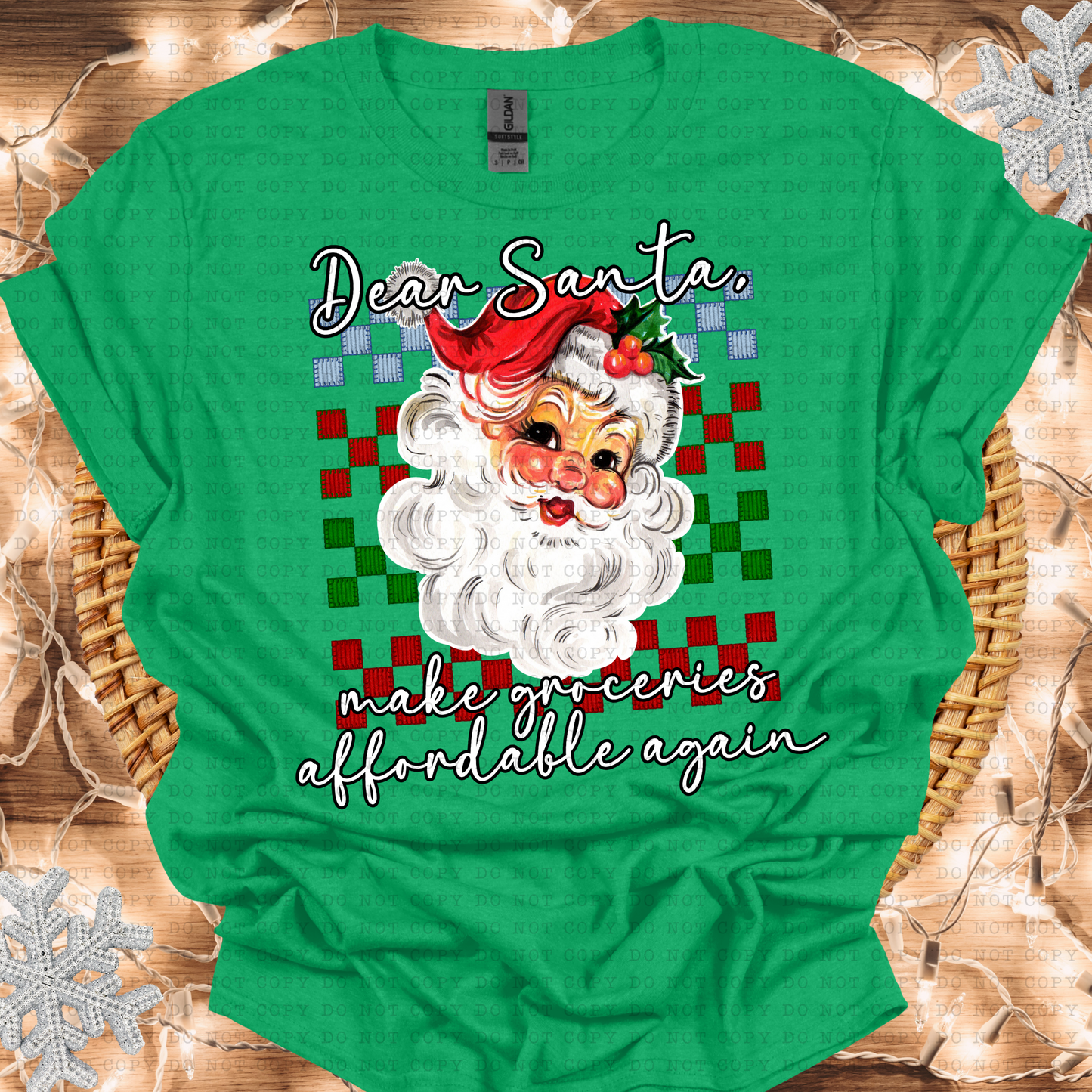 Dear Santa Groceries Digital Design- PNG File- Digital Download