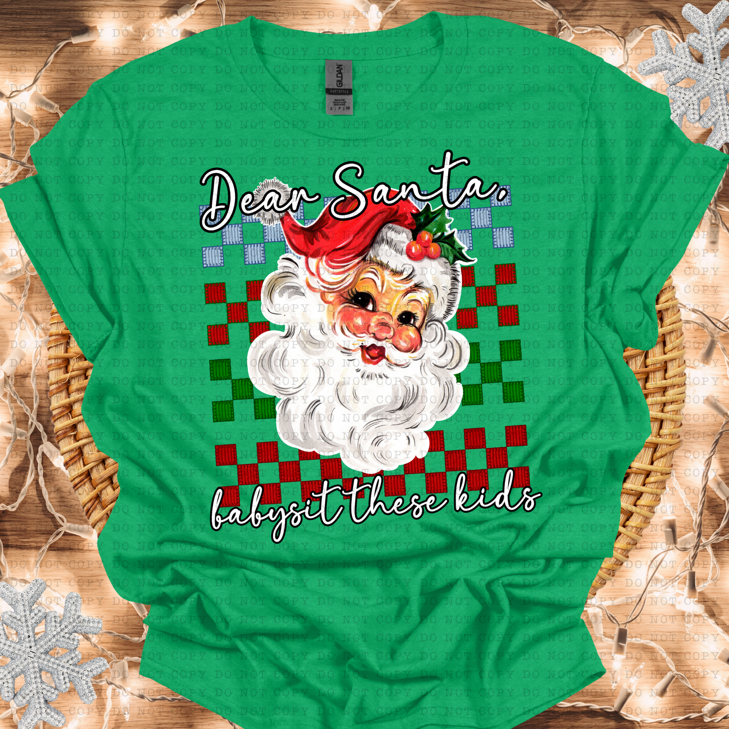 Dear Santa Babysit Digital Design- PNG File- Digital Download