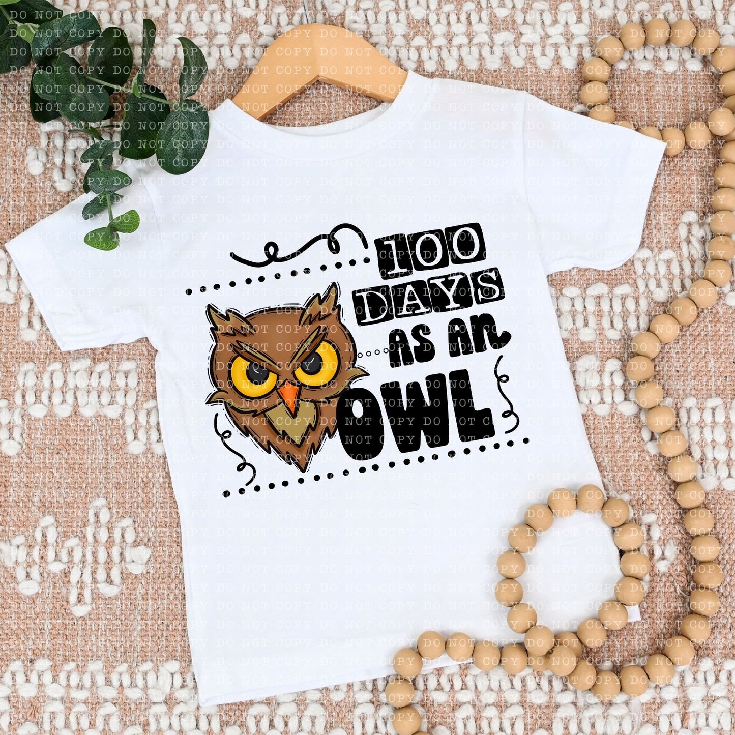 100 DAYS AS AN OWL- PNG File- Digital Download