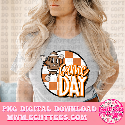 Game Day Orange PNG Digital Download