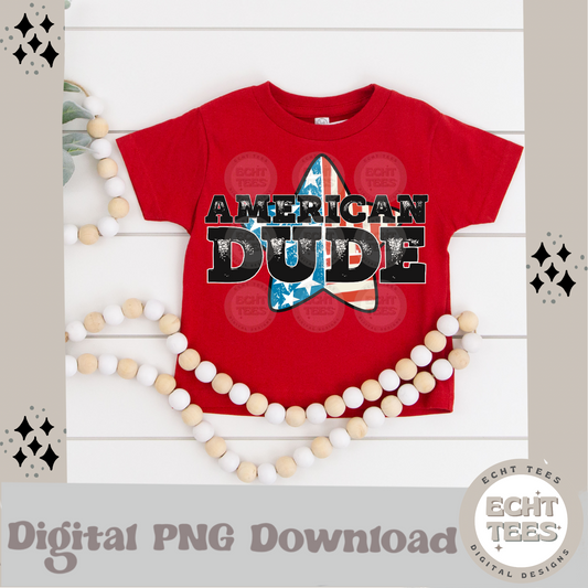 American Dude PNG Digital Download