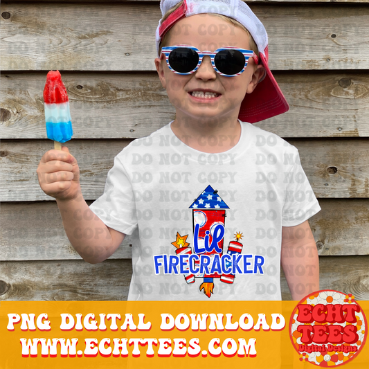 Lil Firecracker PNG Digital Download