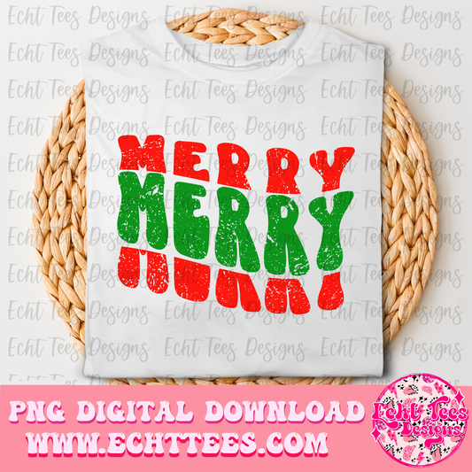 Merry PNG Digital Download