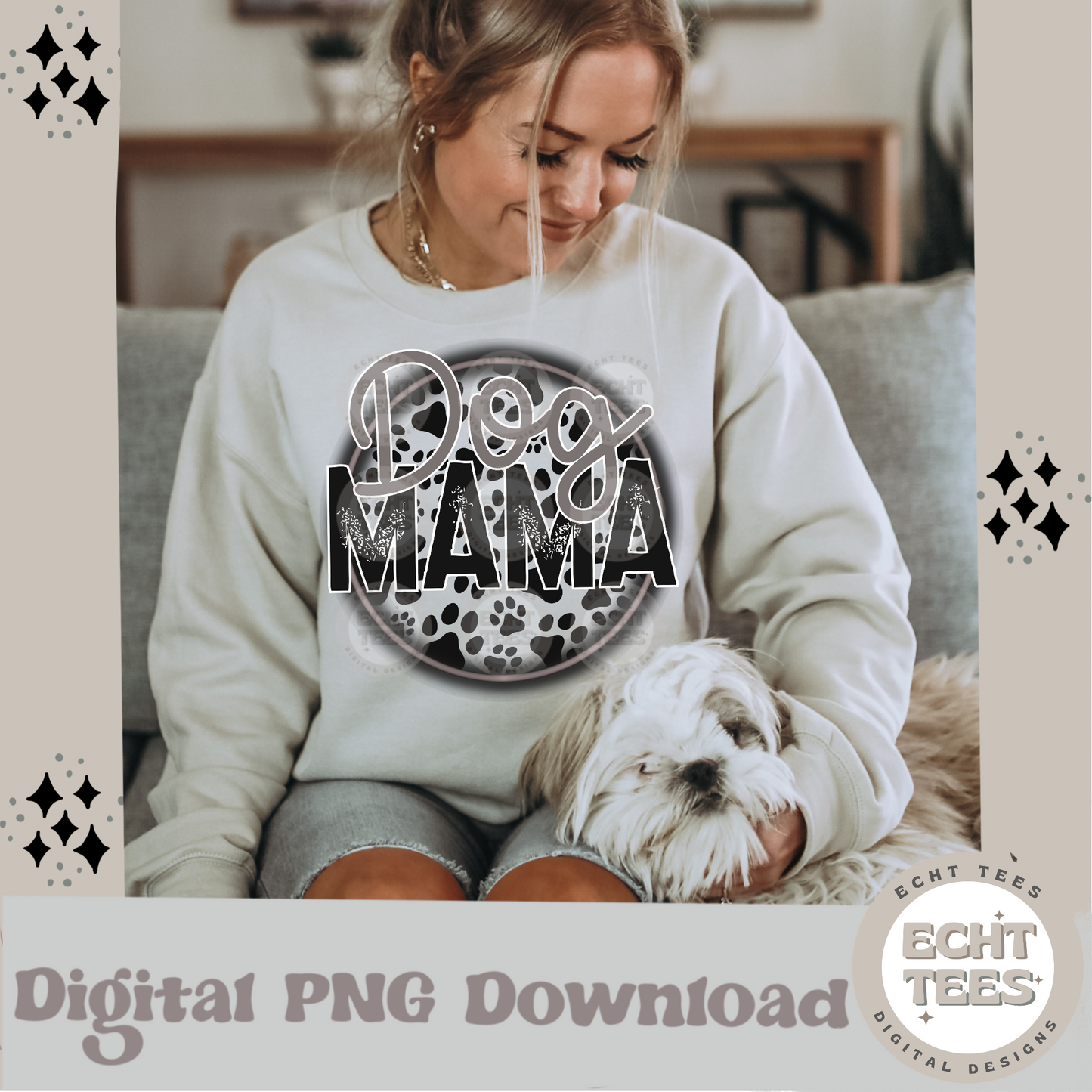 Dog Mama PNG Digital Download