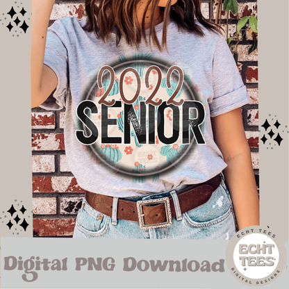 Senior 2022 cactus PNG Digital Download