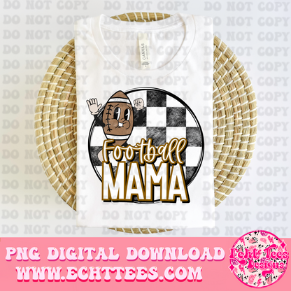 Foot ball Mama PNG Digital Download