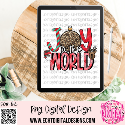 Joy to the World PNG Digital Download