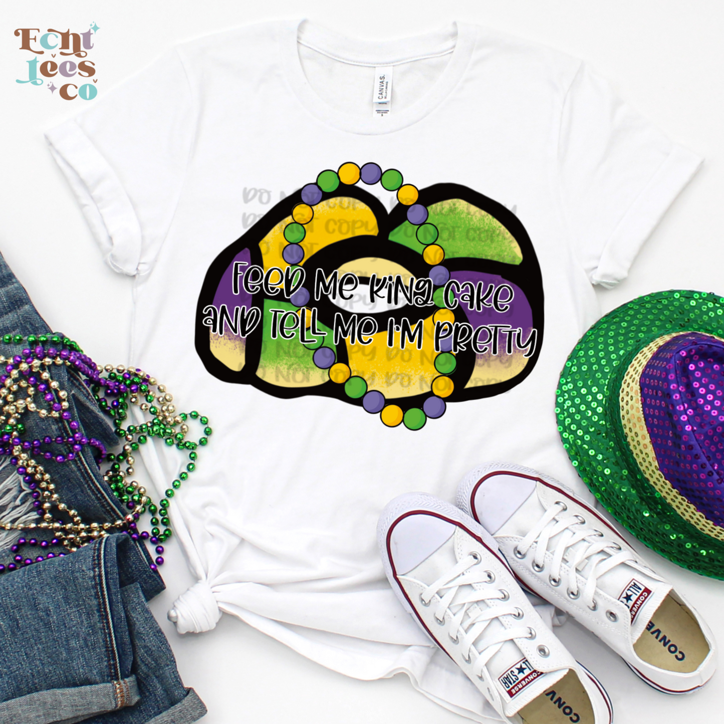 Feed me king cake PNG Digital Download