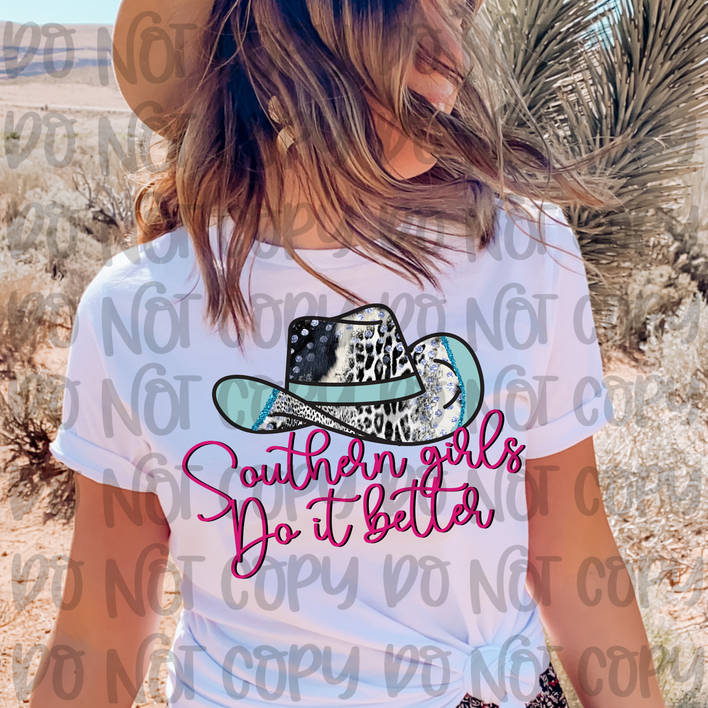 Southern Girls Blue PNG Digital Download