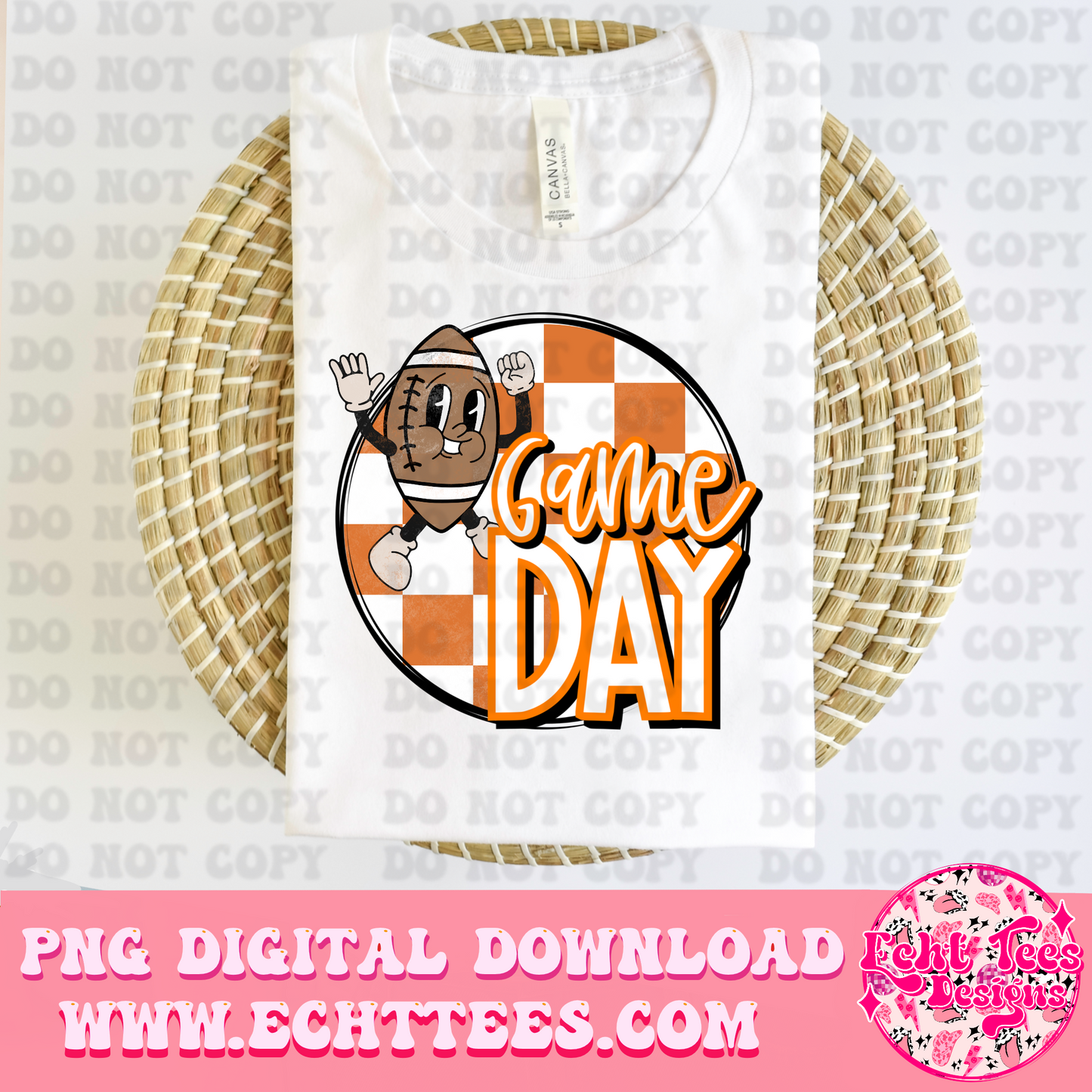 Game Day Orange PNG Digital Download